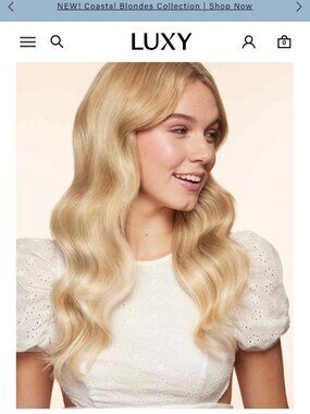 Luxy 16" blonde bayalage clip ins